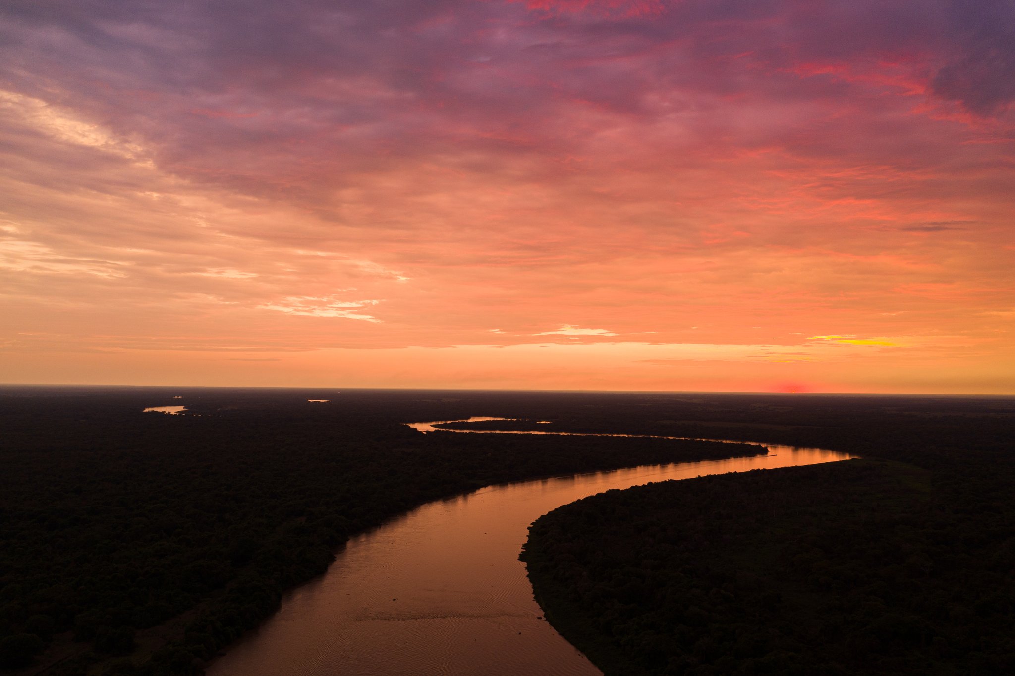 Burnt orange fading to violet — the wetlands stretch on forever. Photo: Roi Shomer Photo 2